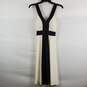 Eliza J Women Black & White Sleeveless Maxi Dress Sz 4P NWT image number 1