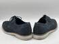 Mens Blue White Lace Up Round Toe Low Top Oxford Dress Shoes Size 11M image number 3