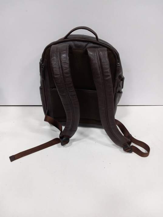 Bric's Brown Leather Backpack image number 2