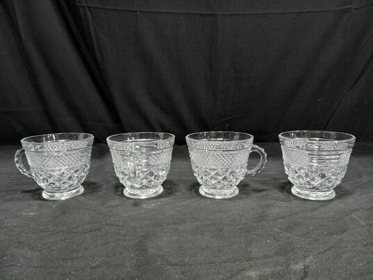 Anchor Hocking Waterford Crystal Punch Bowl Set W/Box image number 3