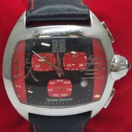 Bruno Banani 43mm WR 5ATM Rectangular Silver Tone Case Stainless Steel Watch alternative image