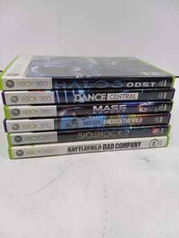 6pc Set of Assorted Microsoft Xbox 360 Video Games
