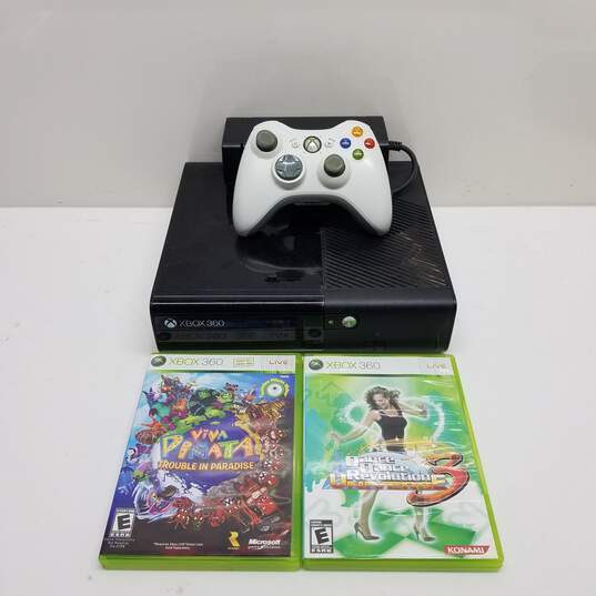 Microsoft Xbox 360 E 500GB Console Bundle Controller & Games #3 image number 1