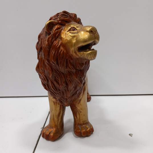 Lion King of the Jungle 1975 Chalkware Progressive Art image number 3
