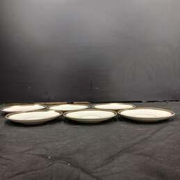 Bundle of 6 Taylor Smith Golden Jubilee White Ceramic Plates