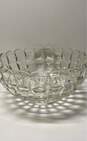 Punch Bowl Set of 12 Cups Vintage 14 in wide Glass Punch Bowl w/ Ladle image number 2