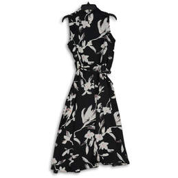 NWT Womens Multicolor Floral V-Neck Sleeveless A-Line Dress Size 6 alternative image