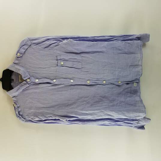 Armani Collezioni Men Purple Long Sleeve Shirt M image number 1