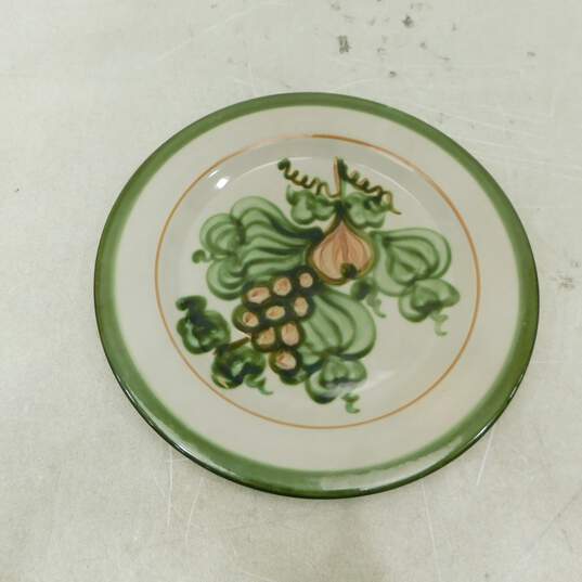 4 John B. Taylor Louisville Harvest Pear Grape Dinner Plates Stoneware Pottery image number 2