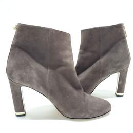 Kate Spade Ankle Suede Heeled Boots Women's Size 8.5B