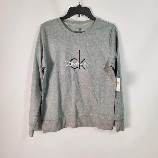 Buy the Calvin Klein Women Grey Sleepwear Sweater S NWT