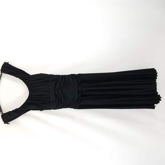 BCBGMAXAZRIA Women Black Ruched Pleated Dress S image number 1