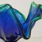 Murano Art Glass 11 inch high / Hand Blown Vase Sculpture image number 4
