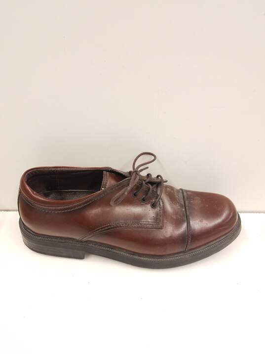 Soft Stags Brown Faux Leather Dress Shoes Size 13M image number 1