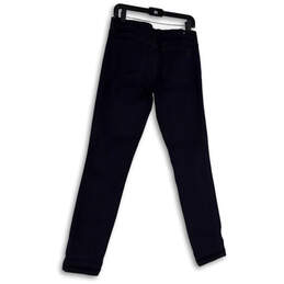 Womens Blue Denim Dark Wash Stretch Pocket Straight Leg Jeans Size 29 alternative image