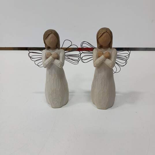 Bundle of 2 Demdaco Willow Tree Sign for Love Figurines image number 2