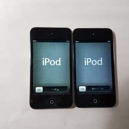 Lot of Two Apple iPod touch 4th Gen Model A1368 Storage 8GB