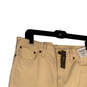 NWT Womens Beige Light Wash Pockets Regular Fit Denim Bootcut Jeans Sz 29T image number 3