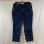 Women's Medium Wash Carhartt Straight Fit Carpenter Jeans, Sz. 14S image number 1