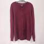 Club Room Men's Cashmere LS V Neck Pullover Sweater Cabernet Size XL NWT image number 1