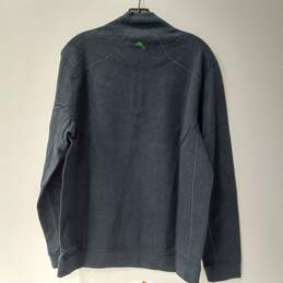 Tommy Bahama Reversible Half Zip Twill Pull-On Sweater Size Medium - NWT alternative image