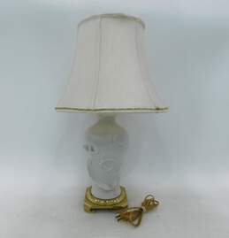 Rare Vintage 1986 Nicholas Berbenczy Calla Lily Porcelain Bisque Lamp Franklin Mint