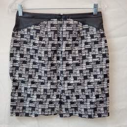 Ann Taylor Loft Tweed Mini Pencil Skirt Size 0 alternative image