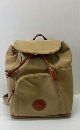 Dooney and Bourke Nylon Small Allie Backpack Tan