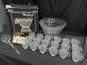 Anchor Hocking Waterford Crystal Punch Bowl Set W/Box image number 1