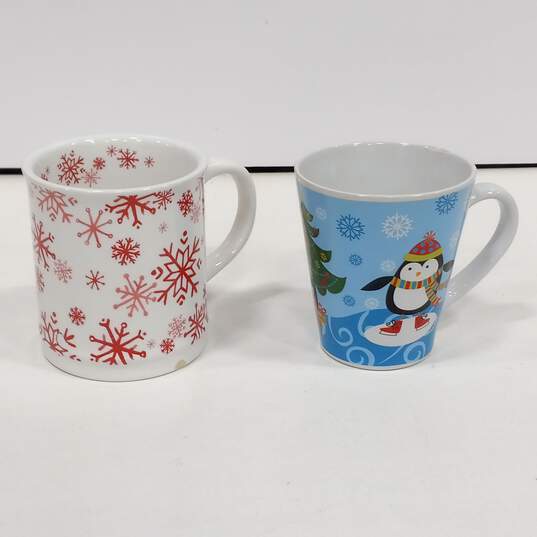 Christmas Mugs Assorted 9pc Lot image number 4