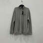 NWT Mens Gray Long Sleeve Mock Neck 1/4 Zip Pullover Sweatshirt Size XL image number 1