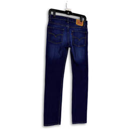 Womens Blue 510 Denim Dark Wash Pockets Straight Leg Jeans Size 16 alternative image