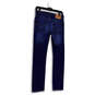 Womens Blue 510 Denim Dark Wash Pockets Straight Leg Jeans Size 16 image number 2
