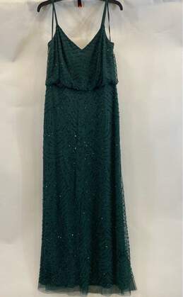 Adrianna Papell Women's Emerald Gown- Sz 12 NWT