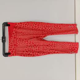 Nike Women's Dri-Fit Pink Leopard Print Cropped Leggings Size S