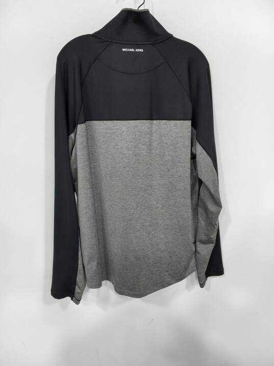Michael Kors Men's Full Zip Mock Neck Color Block Jacket Size XL image number 2
