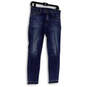 Womens Blue Medium Wash Regular Fit Pockets Stretch Skinny Jeans Size 28 image number 1