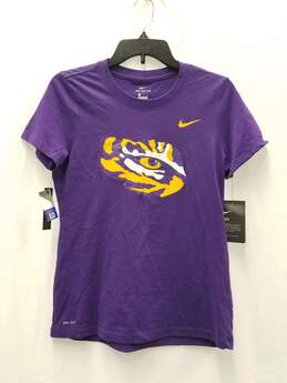 Nike Tee LSU Women's Cropped Purple T-Shirt Size S