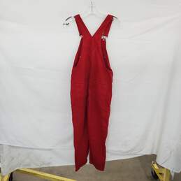 BDG Red Cotton Overalls WM Size XS alternative image