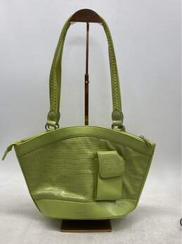 Unbranded Line Green Genuine Leather Shoulder Bag alternative image