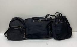 Kate Spade Assorted Bundle Lot Set of 3 Nylon Handbags