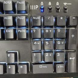 Enthusiast Backlit Full Size Blue Switch Mechanical Keyboard 13788 alternative image