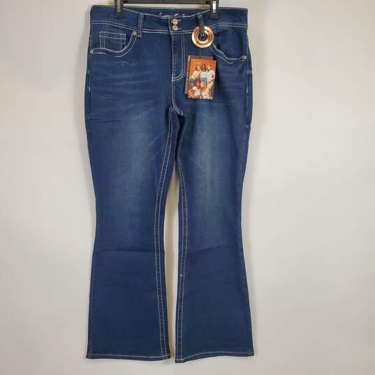 CopperFlash Women Blue Bootcut Jeans Sz 16 NWT image number 1