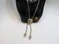 Brighton Designer Silver Tone Scrolled Heart Bolo Tie Lariat Necklace 104.6g image number 4