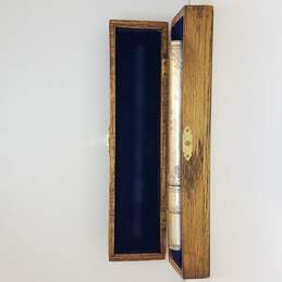 Sterling Silver Engraved RJN Cigar Holder With Case 131.7g