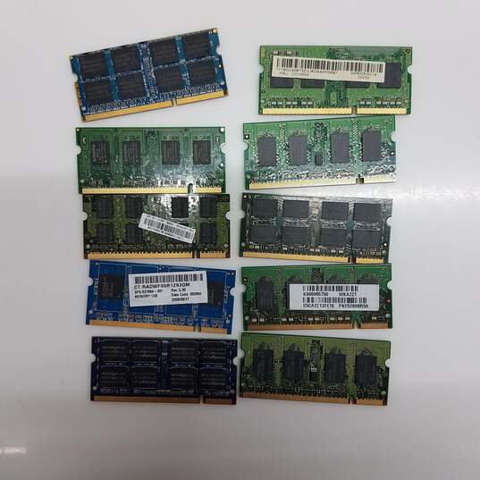 Lot of 10 Mixed PC3 DD3 Laptop Memory Ram #2 image number 2