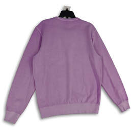 NWT Womens Pink Crew Neck Long Sleeve Pullover Sweatshirt Size Medium alternative image