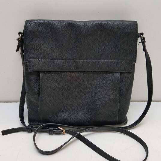 Vince Camuto Pebble Leather Crossbody Bag Black image number 1