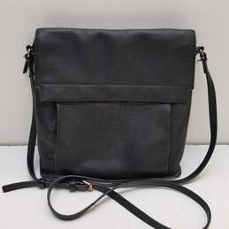 Vince Camuto Pebble Leather Crossbody Bag Black