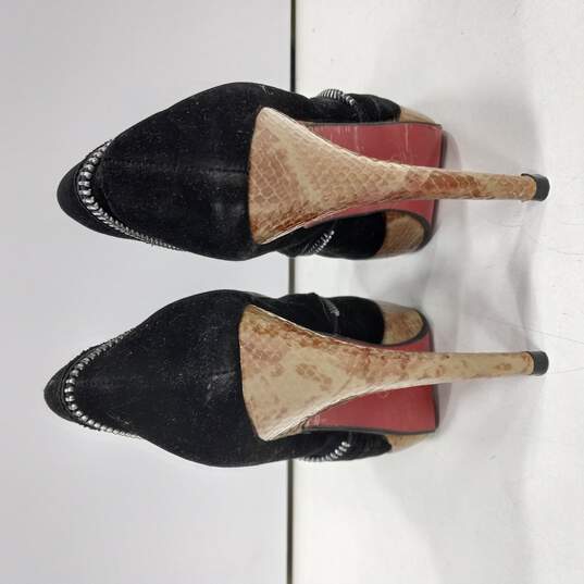 Kvoll Women's Black Platform Heel Shoes Size 35 image number 3